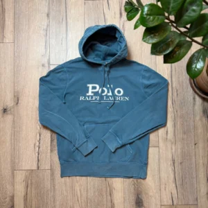 Ralph Lauren Hoodie Niebieskie S Vintage Retro Streetwear - zdjęcie 2