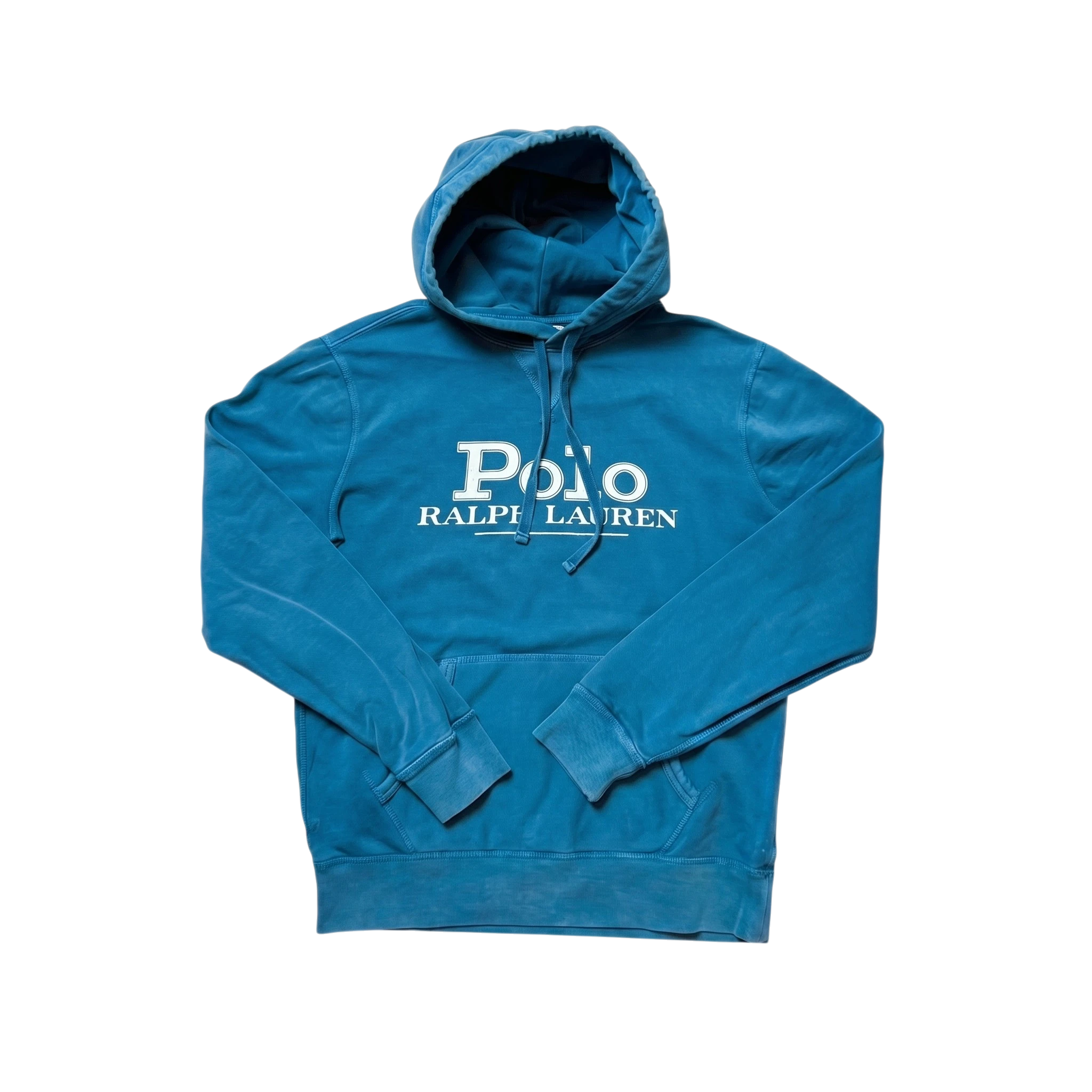 Ralph Lauren Hoodie Niebieskie S Vintage Retro Streetwear - widok ogólny przód vintage