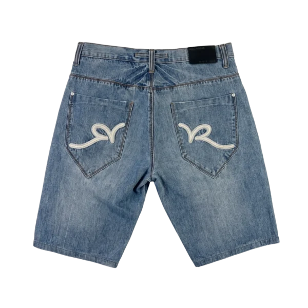 Rocawear Spodenki Dżinsowe Baggy Hip Hop L Vintage Streetwear - widok ogólny przód vintage