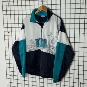 Sergio Tacchini Kurtka Ortalionowa M Vintage Retro Streetwear - zdjęcie 4