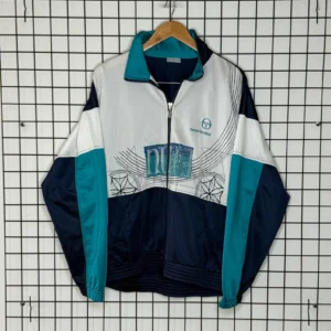 Sergio Tacchini Kurtka Ortalionowa M Vintage Retro Streetwear - zdjęcie 2