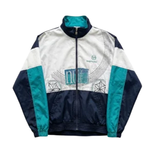 Sergio Tacchini Kurtka Ortalionowa M Vintage Retro Streetwear - widok ogólny przód vintage