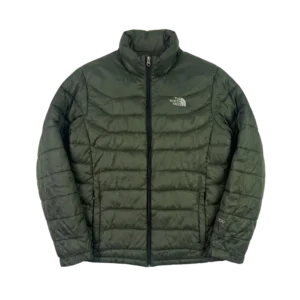 The North Face Kurtka Ocieplana Zielona L Vintage Streetwear - widok ogólny przód vintage