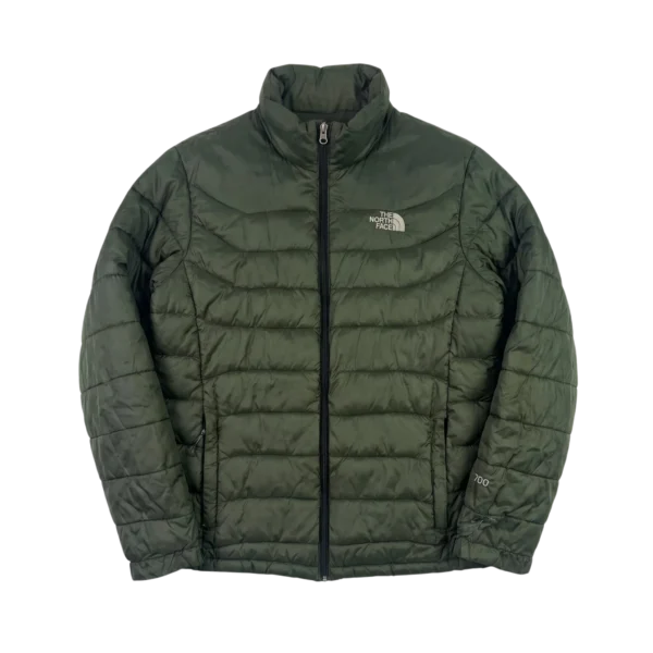 The North Face Kurtka Ocieplana Zielona L Vintage Streetwear - widok ogólny przód vintage