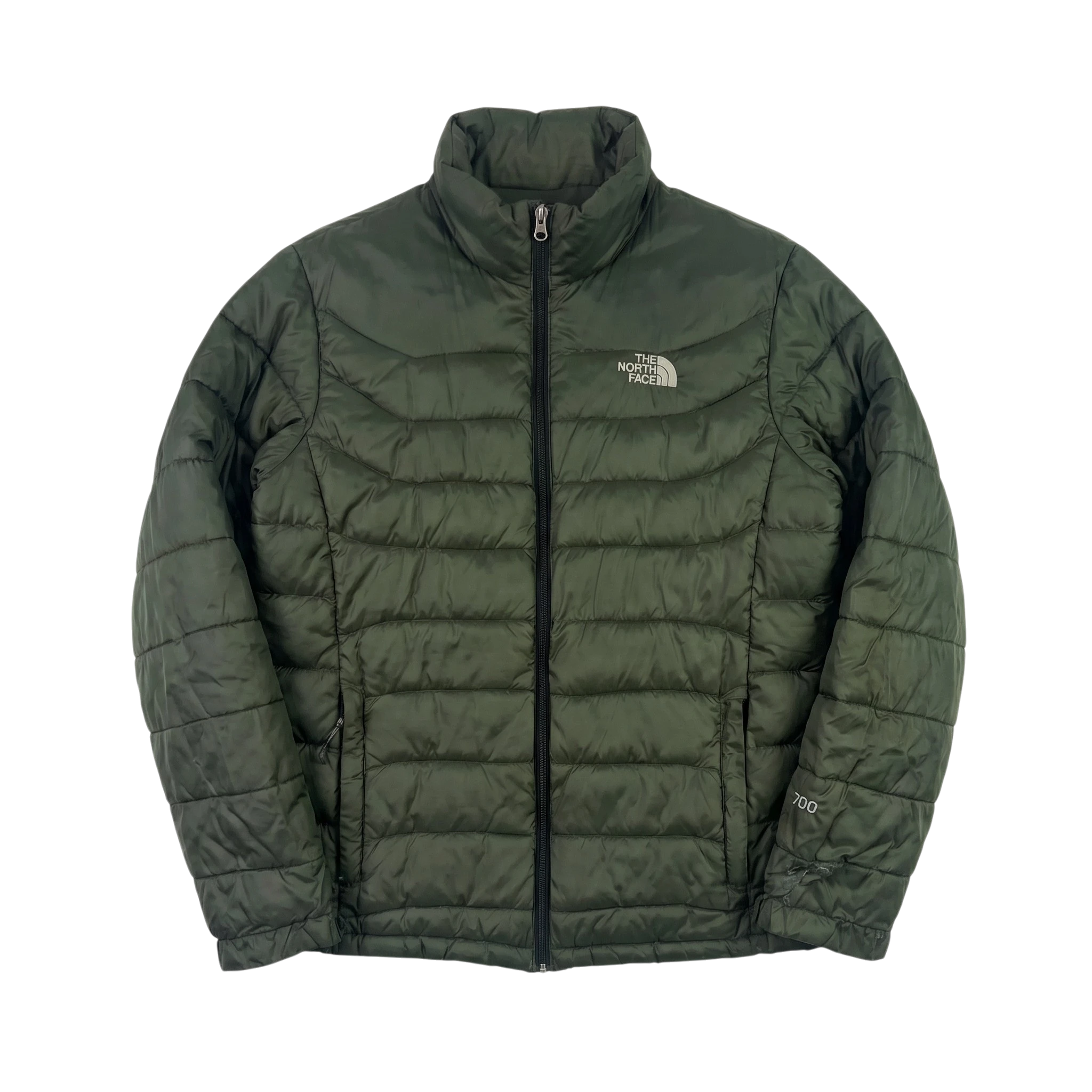 The North Face Kurtka Ocieplana Zielona L Vintage Streetwear - widok ogólny przód vintage