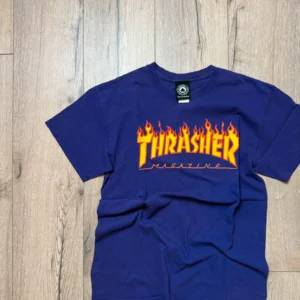 Thrasher Koszulka Fioletowa Skate S Vintage Streetwear - zdjęcie 4