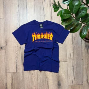 Thrasher Koszulka Fioletowa Skate S Vintage Streetwear - zdjęcie 2