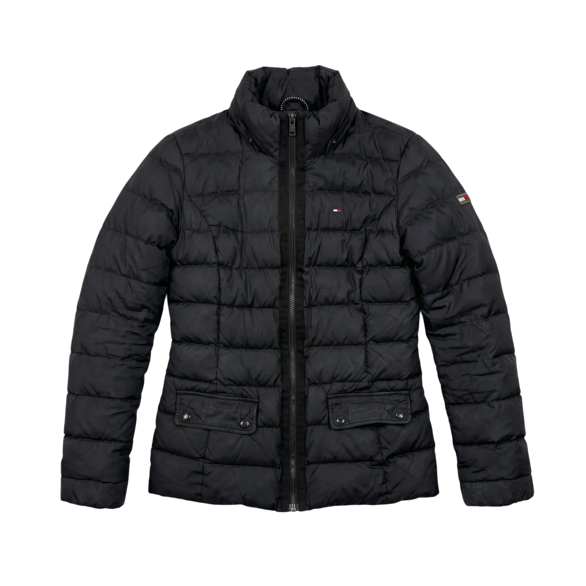 Tommy Hilfiger Kurtka Puchowa Ocieplana S Vintage Retro - widok ogólny przód vintage