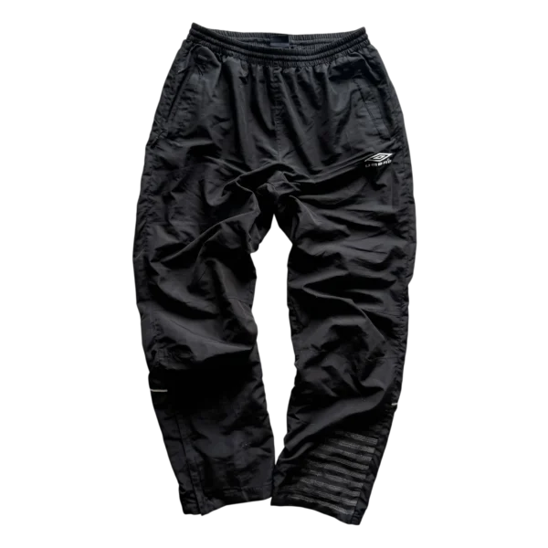 Umbro Spodnie Dresowe Trackpants Czarne L Vintage Streetwear - widok ogólny przód vintage