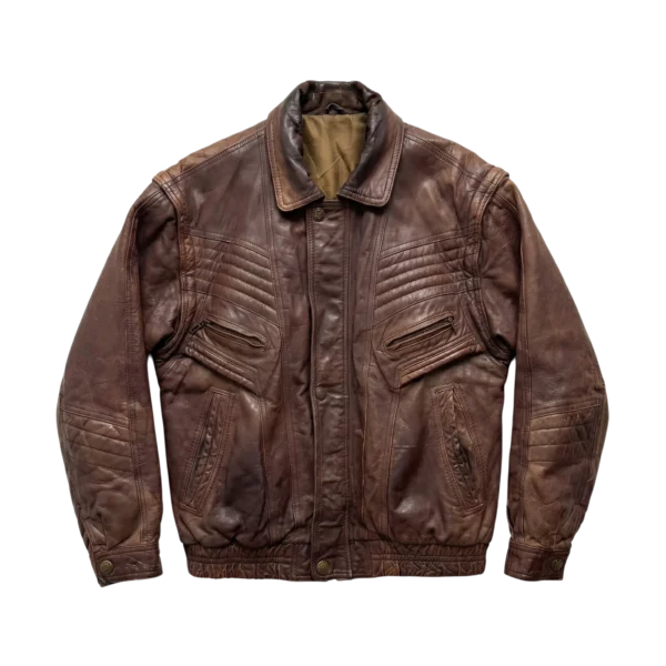 Vintage Love Kurtka Bomberka Brązowa M Vintage Streetwear - widok ogólny przód vintage
