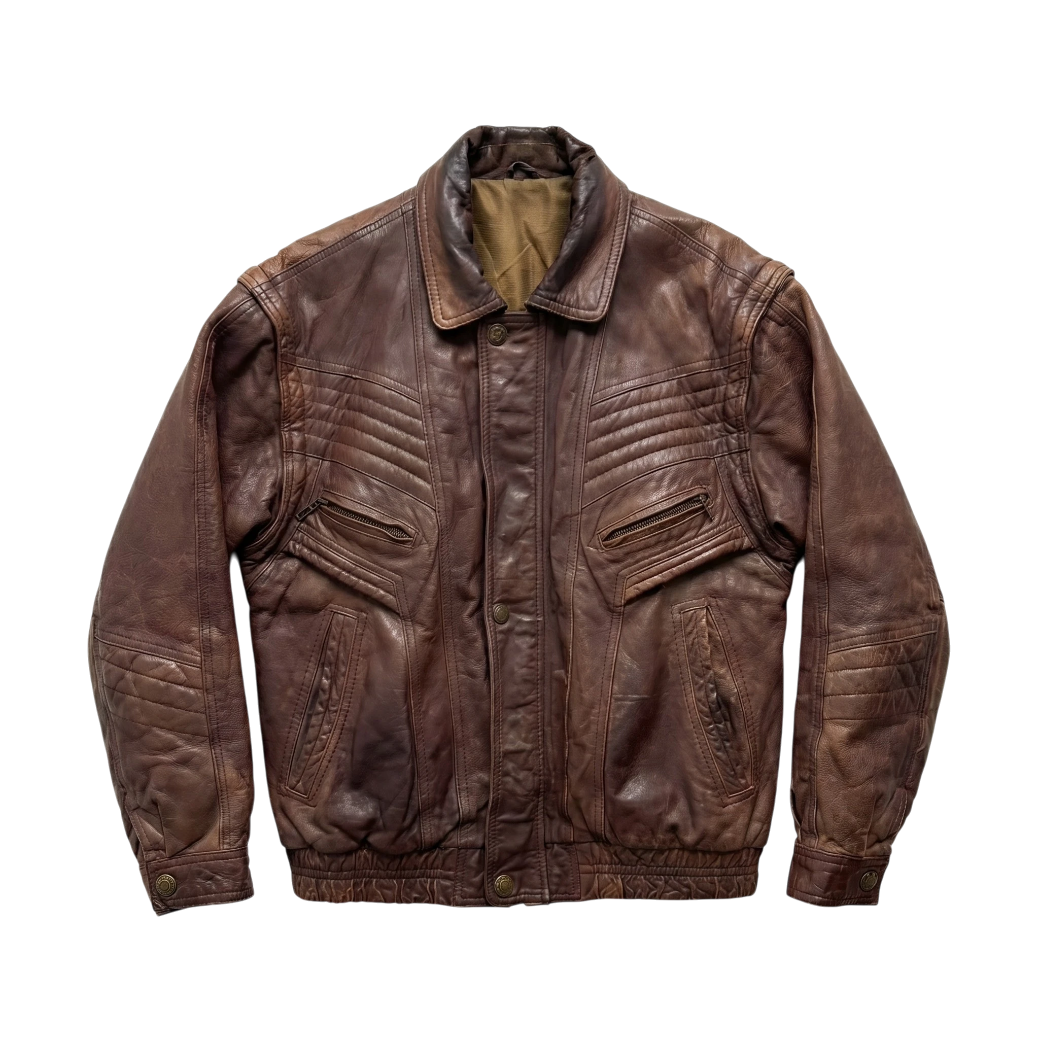 Vintage Love Kurtka Bomberka Brązowa M Vintage Streetwear - widok ogólny przód vintage