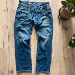 Vintage Love Spodnie Jeansy Rock z Przeszyciami L Vintage - zdjęcie 3