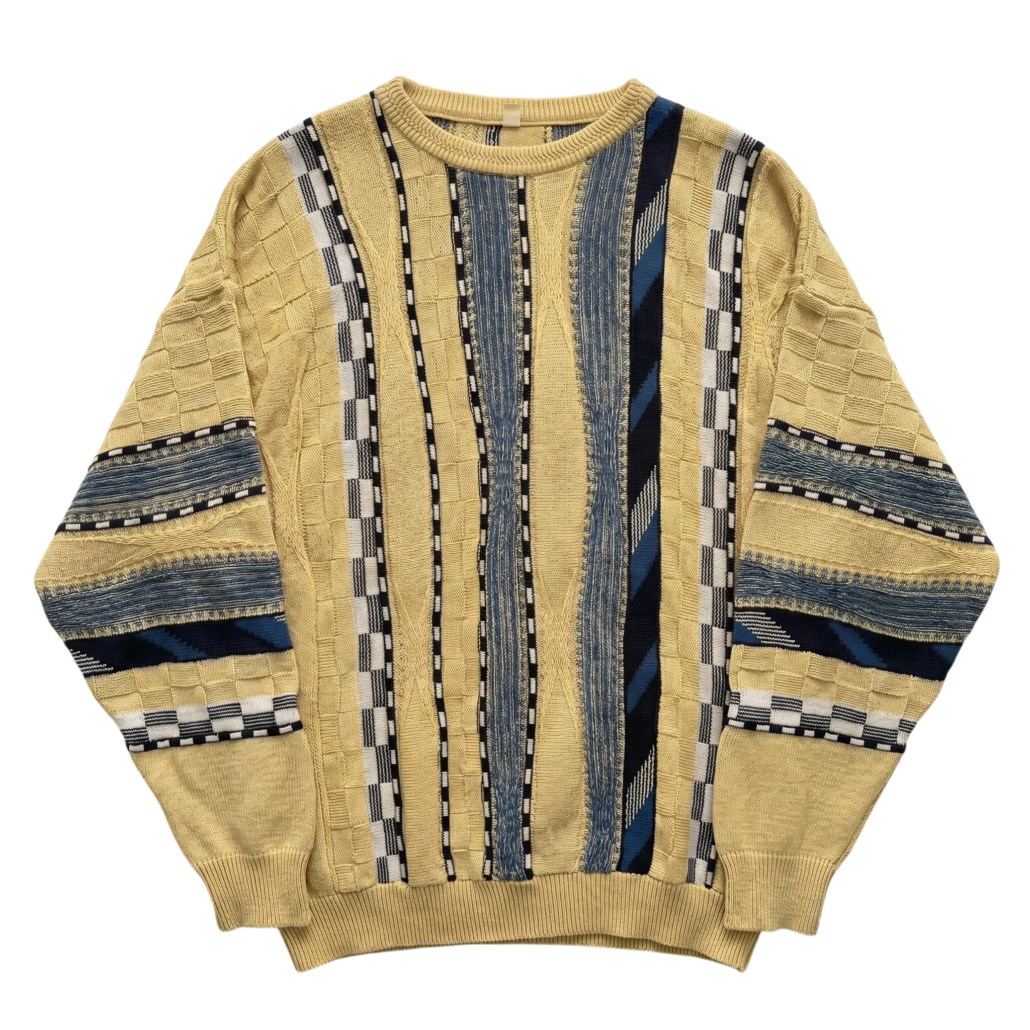 Vintage Love Sweter Pleciony Retro Streetwear L Vintage - widok ogólny przód vintage